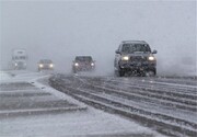 بارش برف تمامی جاده‌های استان زنجان را فرا گرفت
