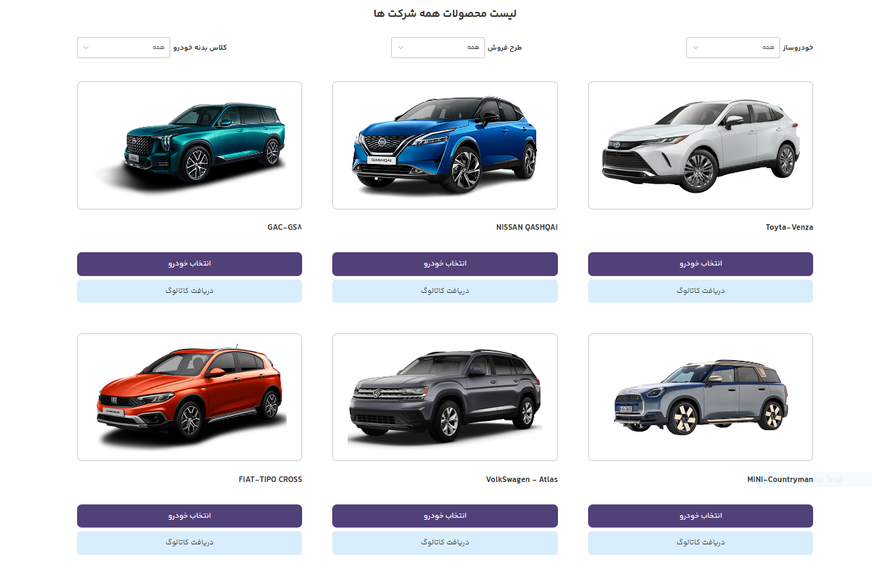 ۶ مدل خودروی وارداتی ویژه جانبازان
