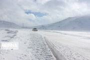 بارش برف ۲۲ سانتی متری در الموت قزوین