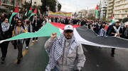 تظاهرة أمام السفارة الإسرائيلية في أثينا تضامناً مع فلسطين