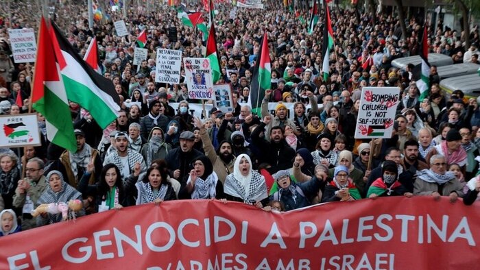 ۲۰ هزار نفر با تظاهرات در پایتخت اسپانیا نسل‌کشی رژیم صهیونیستی در غزه را محکوم کردند