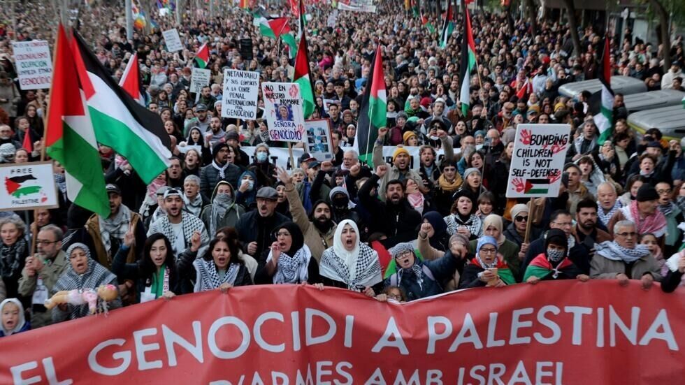 20 mil personas marchan en Madrid contra el genocidio de Israel en Gaza