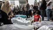 شهادت ۴۳ فلسطینی در حملات صهیونیست‌ها به نوار غزه + فیلم