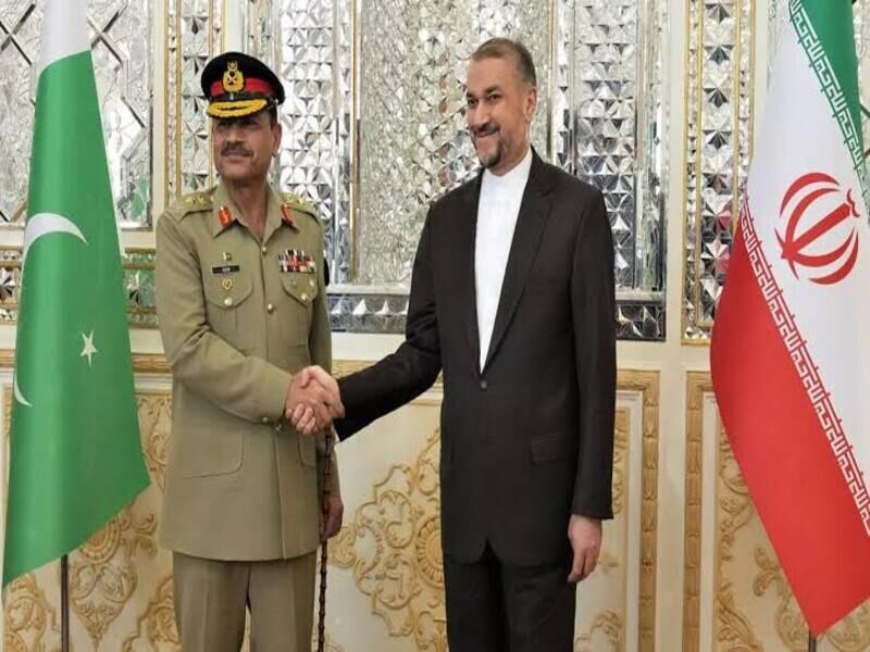Iran FM, Pakistan army chief confer on security cooperation