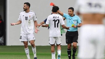 AFC تصمیم فغانی را تایید کرد؛ اخطار دوم‌ به گلزن عراق صحیح بود