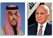 Iraqi, Saudi FMs discuss regional de-escalation