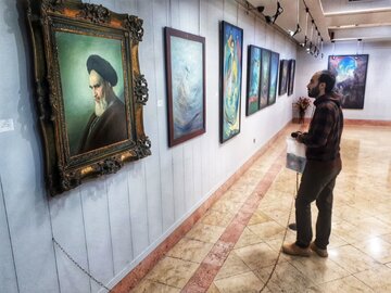 فیلم | برپایی نمایشگاه گروهی نقاشی در خرم‌آباد