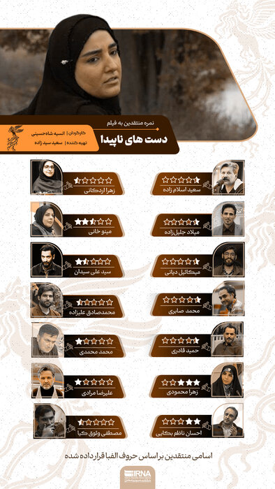 «دستهای ناپیدا» به چند ستاره رسید؟