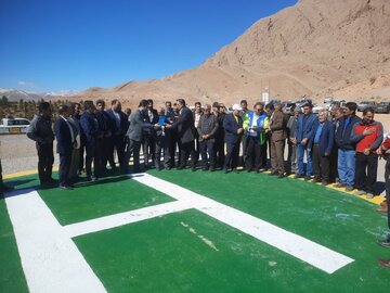 بیست و دومین پدِ بالگرد اورژانس هوایی اصفهان در وَنک سمیرم افتتاح شد