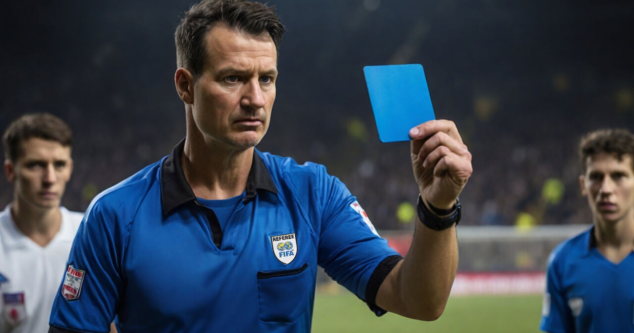 فیفا ورود کارت آبی به فوتبال را تکذیب کرد + عکس
