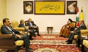Irans Außenminister trifft Seyyed Hassan Nasrallah im Libanon