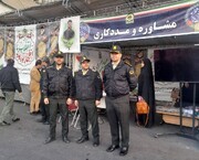 خدمات مشاوره و مددکاری پلیس تهران به راهپیمایان ۲۲ بهمن