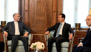 El canciller Amir Abdolahian se reúne con el presidente de Siria