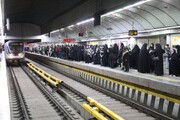 جابجایی بیش از ۸۰۰ هزار نفر با متروی تهران در ۲۲ بهمن