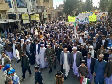 حضور پرشور مردم خاش در راهپیمایی ۲۲ بهمن نمایش اتحاد و یکپارچگی بود