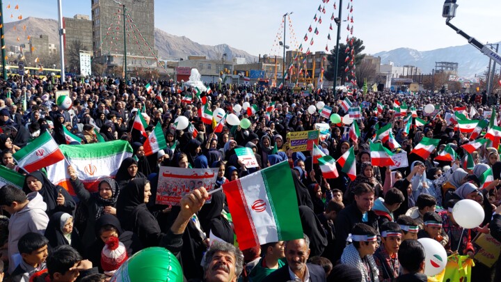 ثبت برگ زرین دیگری از همدانی‌ها با حضور حماسی در جشن ۴۵ سالگی انقلاب