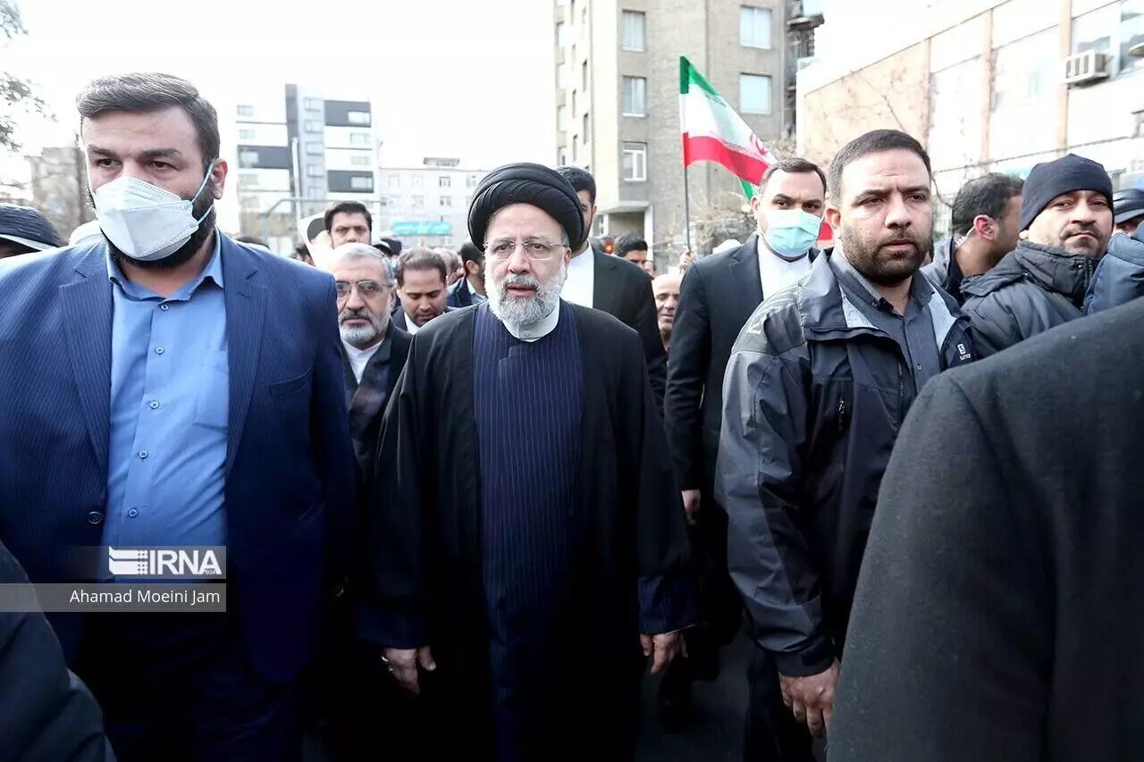 President Raisi attends rallies to mark Islamic Revolution anniv victory