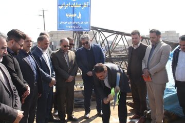 عملیات اجرایی پل حمیدیه آغاز شد