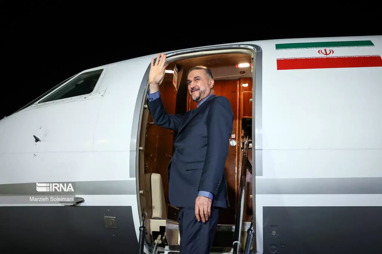 ایران کے وزیر خارجہ امیرعبداللہیان دمشق سے قطر کے لیے روانہ