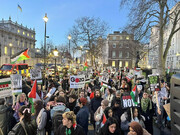 Protesters in London decry Israeli bloodshed in Gaza