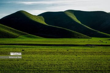 Plaine de Torkaman Sahra dans le nord-est de l’Iran