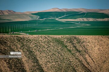 Plaine de Torkaman Sahra dans le nord-est de l’Iran