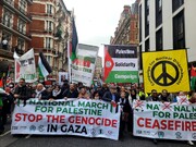 لندن، فلسطین حامی تنظیموں کا لگاتار 19ویں ہفتے مظاہرے جاری