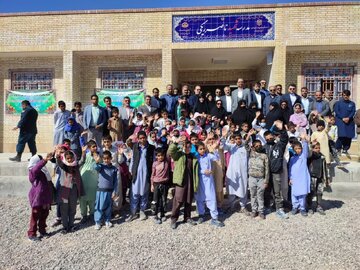 فیلم| افتتاح مدرسه ۶ کلاسه شهید دیپلمات ناصر ریگی در روستای میرعبدالله زابل
