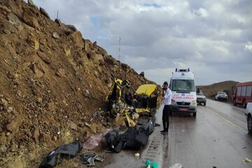 هفت کشته بر اثر تصادف در جاده قاین - بیرجند