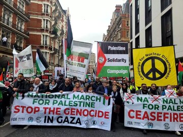 Une manifestation pro-palestinienne massive organisée à Londres