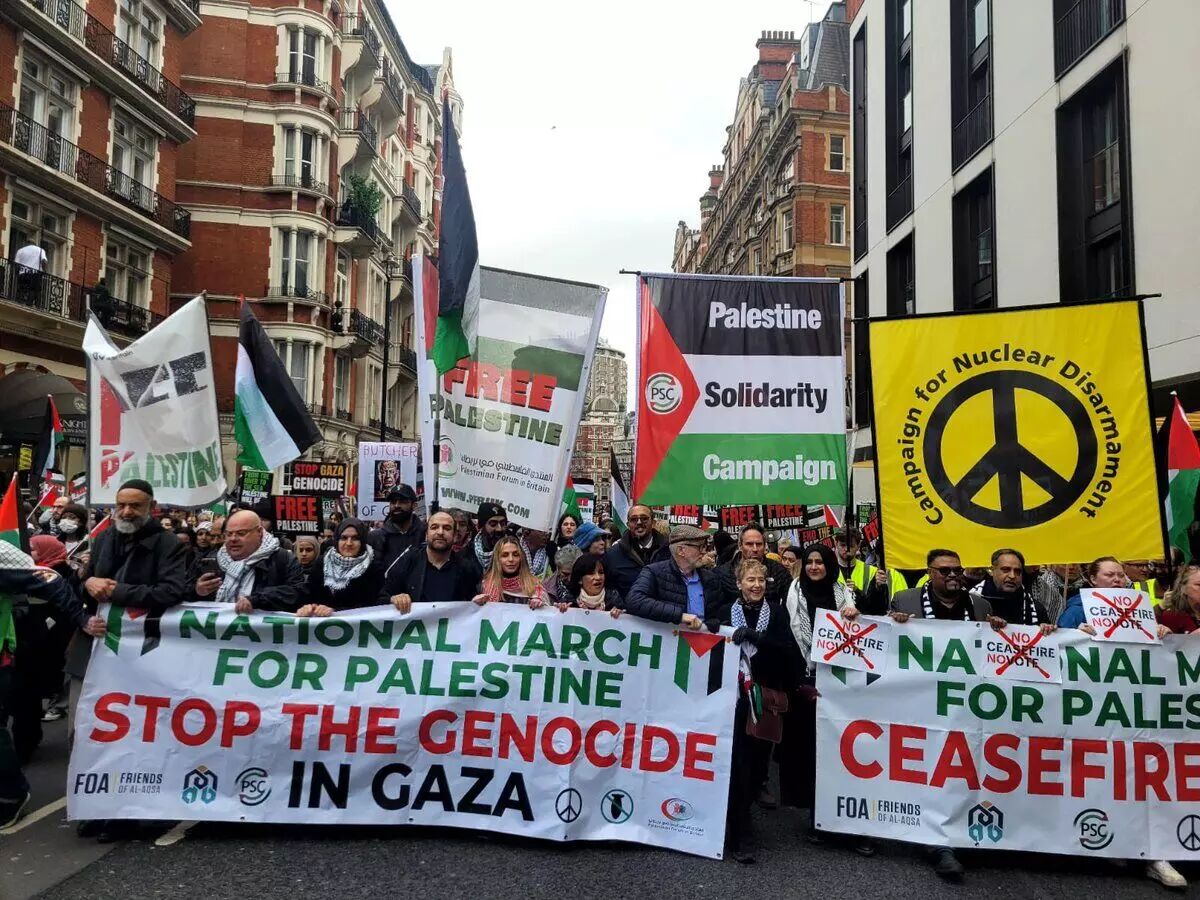 Une manifestation pro-palestinienne massive organisée à Londres