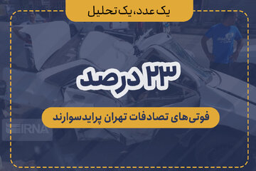 ۲۳ درصد فوتی‌های تصادف‌های تهران پراید سوارند