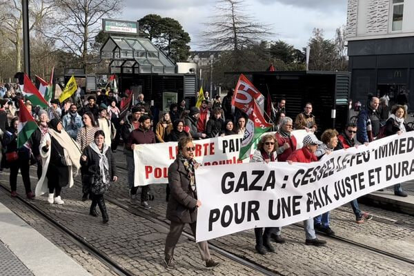 France – Nantes : une nouvelle manifestation pour demander un cessez-le-feu à Gaza