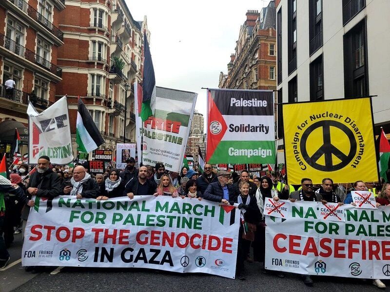مظاهرات مناصرة لفلسطين في عواصم العالم