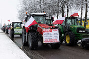 کشاورزان لهستان مرز اوکراین را مسدود کردند