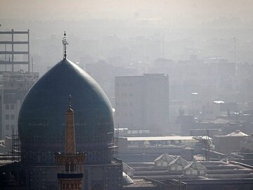 هوای کلانشهر مشهد آلوده است