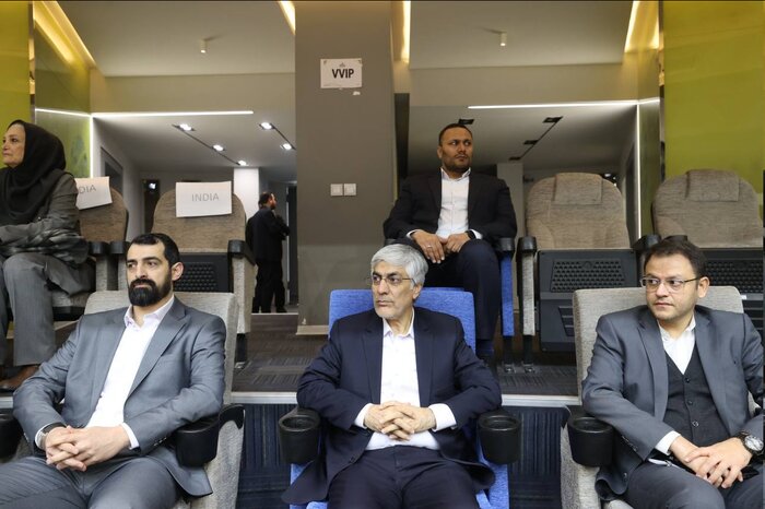 وزیر ورزش تماشاگر ویژه دیدار بسکتبال ایران و قطر