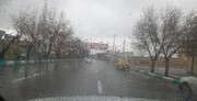 فیلم/ لذت یک روز بارانی در خیابان‌های یزد