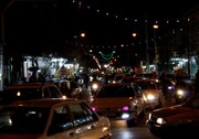 فیلم/راهبندان انتخاباتی در خیابان‌های تربت‌حیدریه