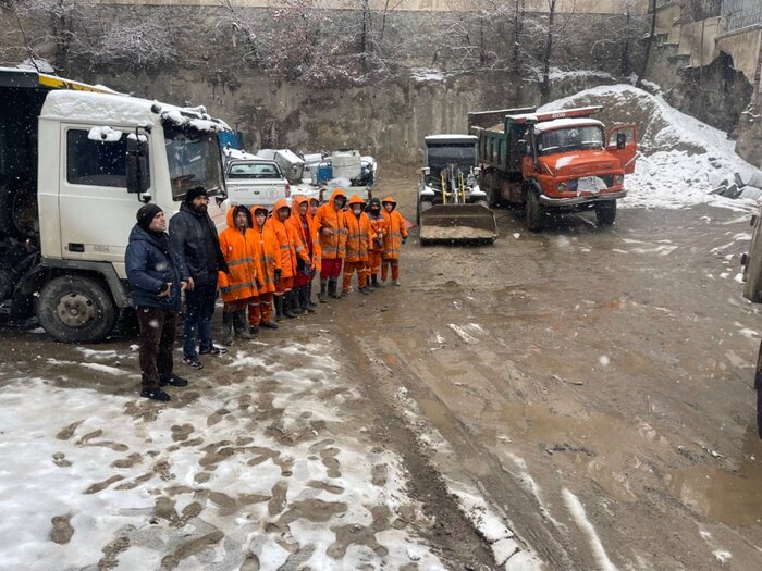 فعالیت ۵۰۰ نیروی برف روب و باز بودن معابر شمال پایتخت