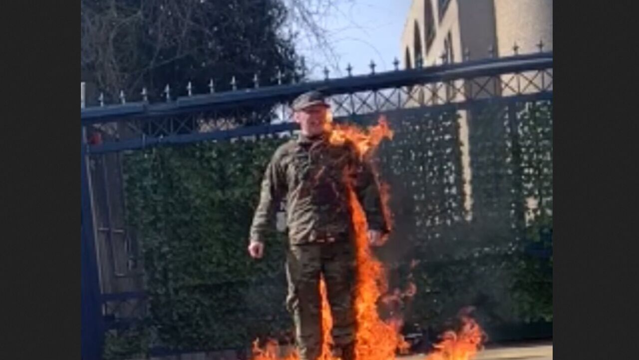 Man self-immolates near Israeli embassy in DC over Gaza