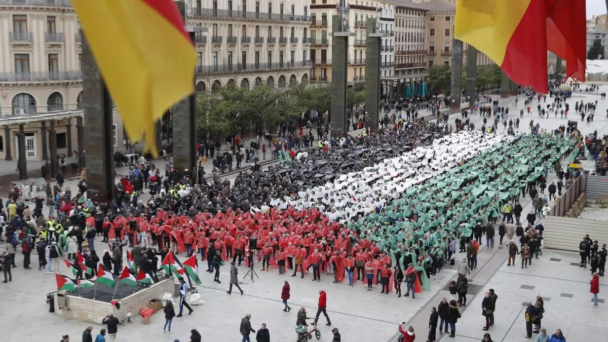 El pueblo de España se manifiesta en protesta por crímenes de Israel en Gaza