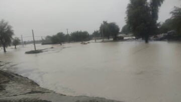فیلم | سیل و بارندگی و محاصره شدن ۳۸۷ روستا در دشتیاری، چابهار و قصرقند