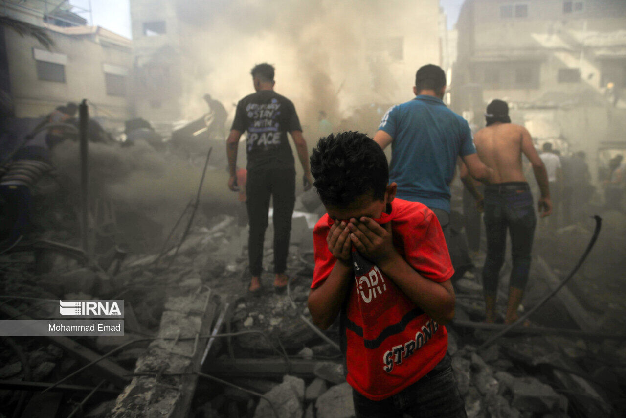 شهادت چهار فلسطینی بر اثر حمله اسرائیل به محل اسکان آوارگان غزه