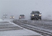 جاده بم - کرمان به علت شدت برف و کولاک مسدود شد