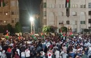 تجمع اعتراضی مردم اردن علیه کشتار غیرنظامیان در غزه + فیلم