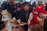 افزایش صف‌های اخذ رای در ساعات پایانی انتخابات در استان اردبیل