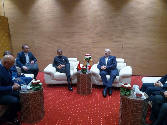 Iran’s Owji meets Iraqi, Angolan oil ministers in Algiers