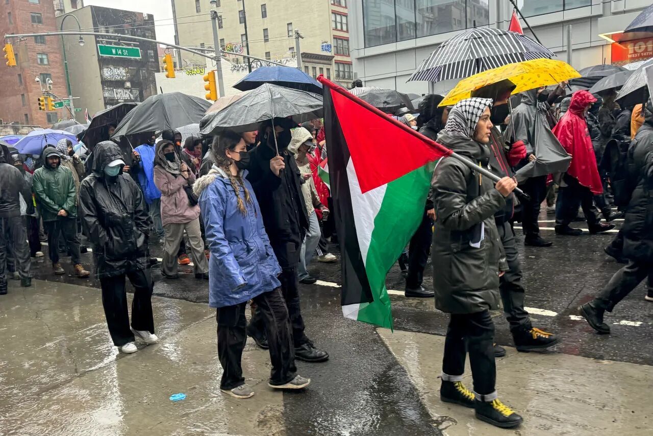 مظاهرات في أمريكا في "اليوم العالمي للعمل من أجل فلسطين"