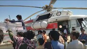 فیلم | ارسال کمک‌های هوایی به مناطق سیل‌زده جنوب سیستان و بلوچستان